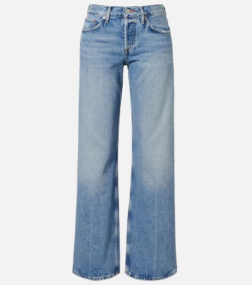Low Rise Loose straight jeans