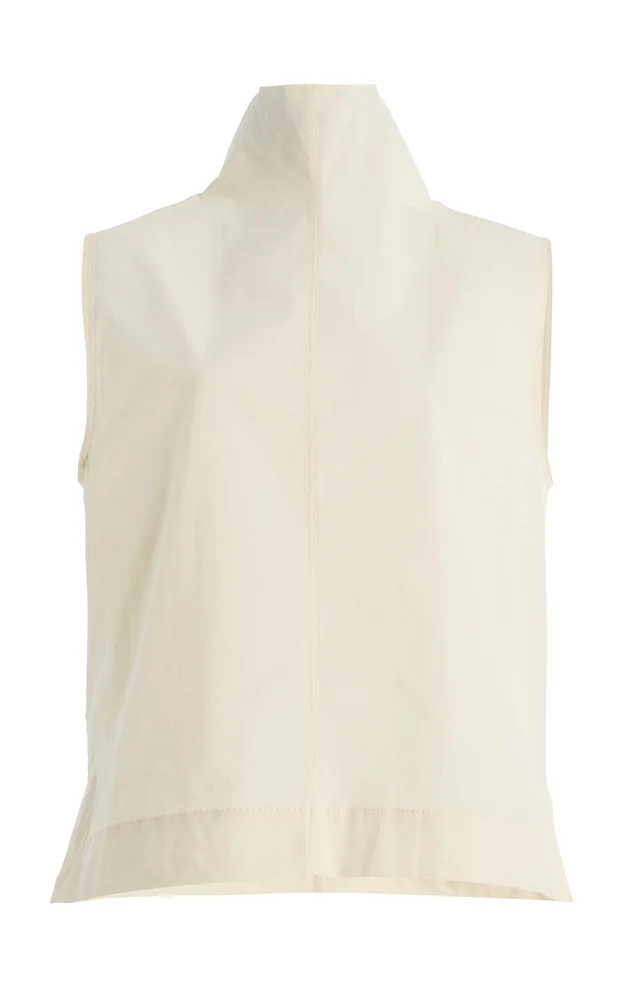 The Finn Tie-Neck Cotton Top