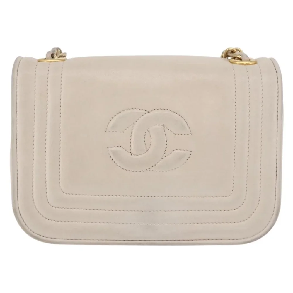 Chanel Vintage CC Stitch Flap Bag Leather Mini