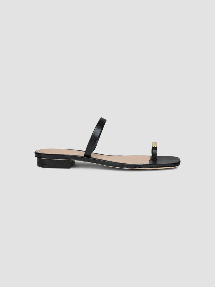 Leather Toe Ring Sandals