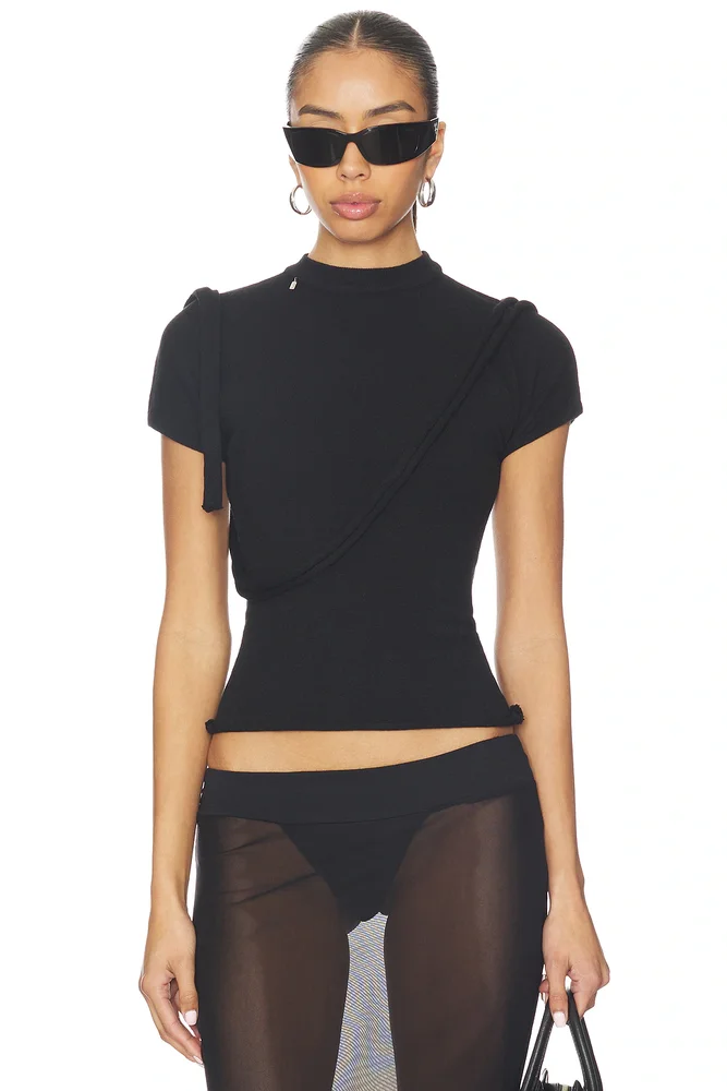 Deconstructed Knit Tee
