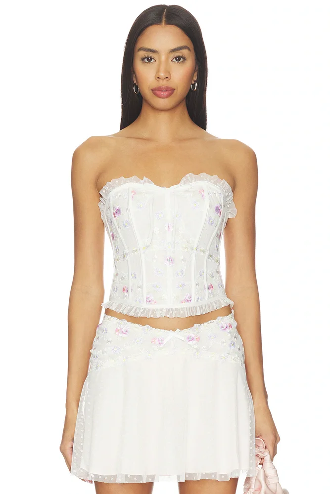 Spring Blossom Corset Top