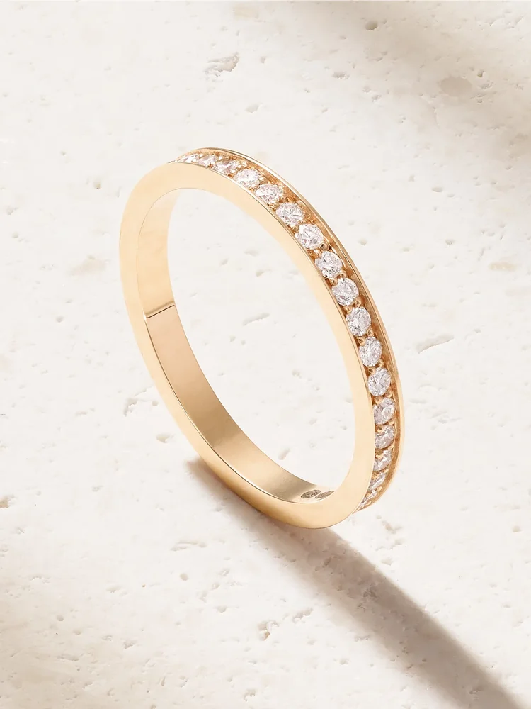 Berbere 18-karat rose gold diamond ring