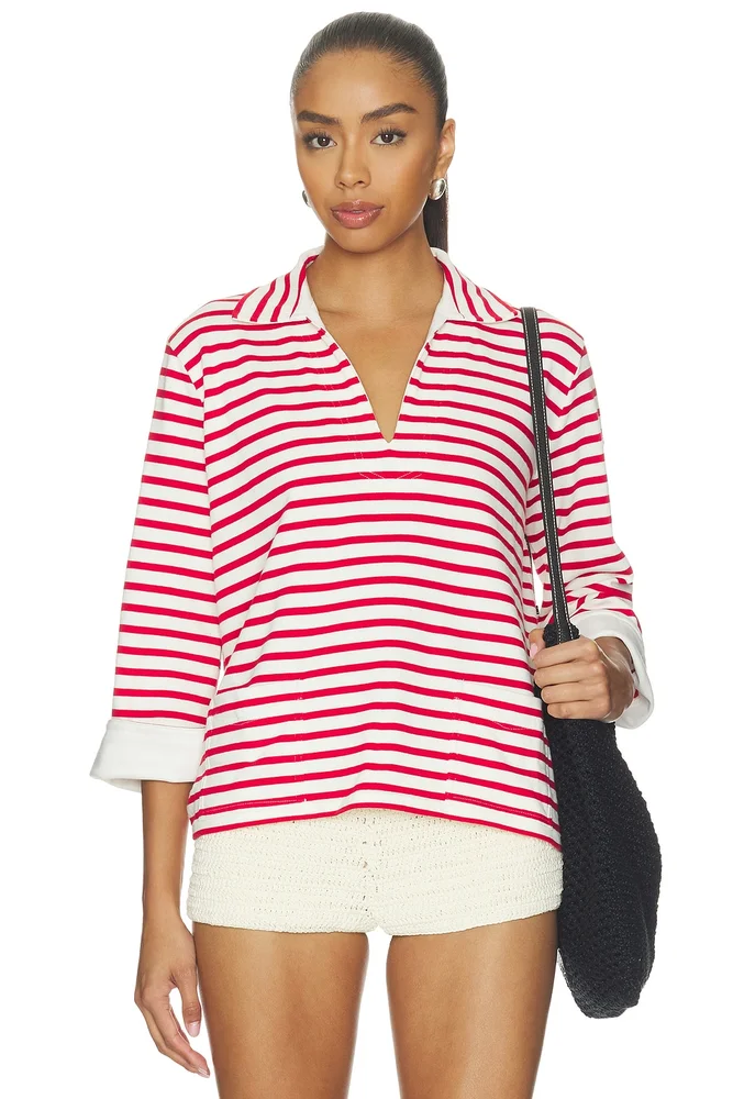 Boating Jersey Long Sleeve Polo Pullover