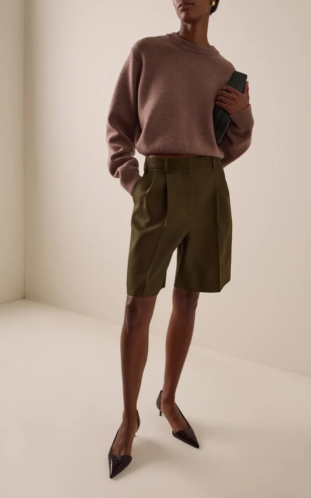 Short Wool Sweatshirt