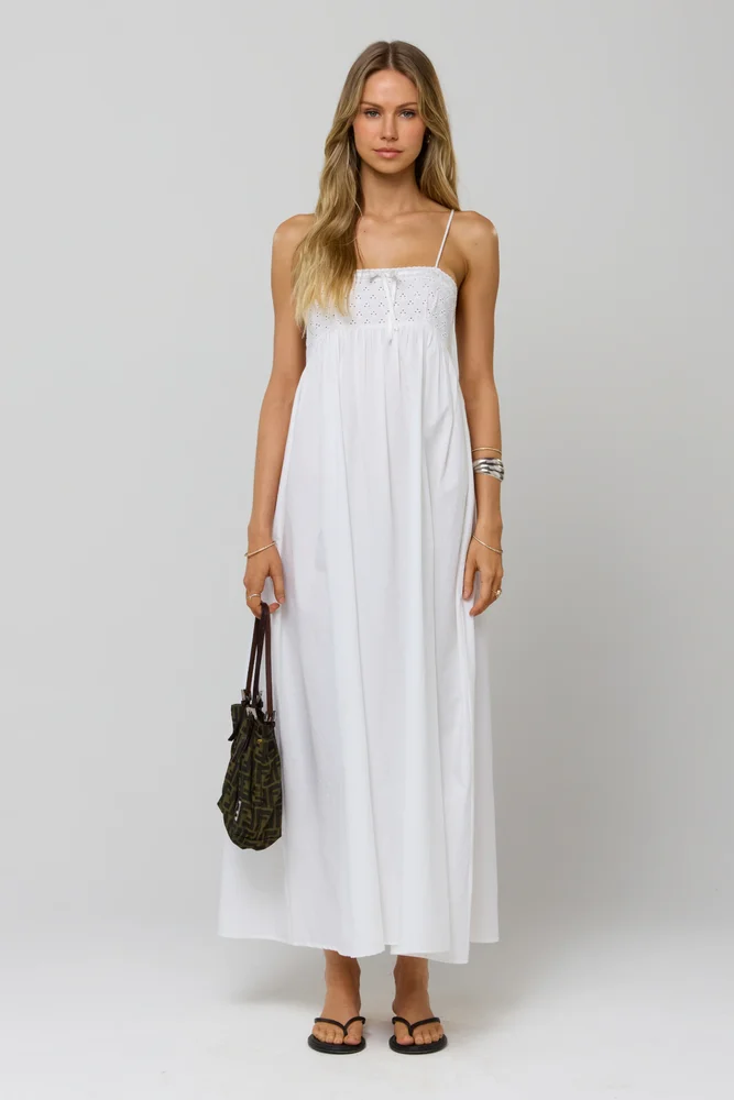 Kira in White Eyelet