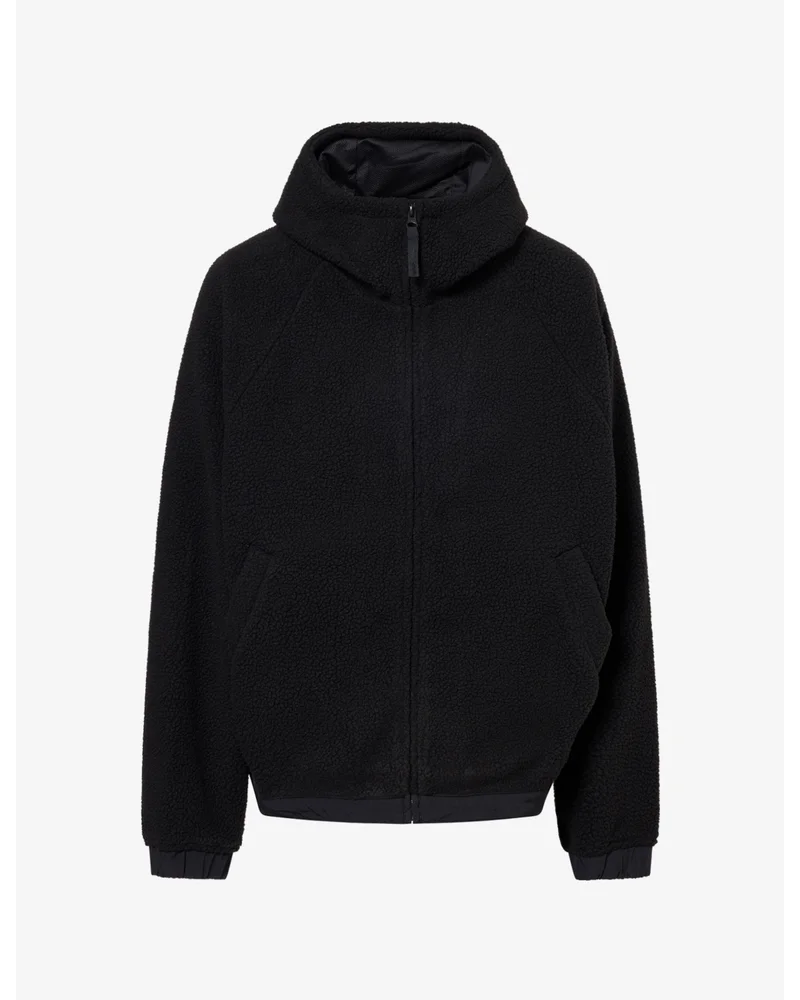 Hooded Embroidered Fleece Jacket