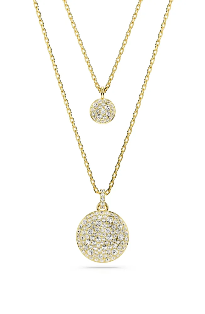 Sublima Crystal Pendant Layered Necklace
