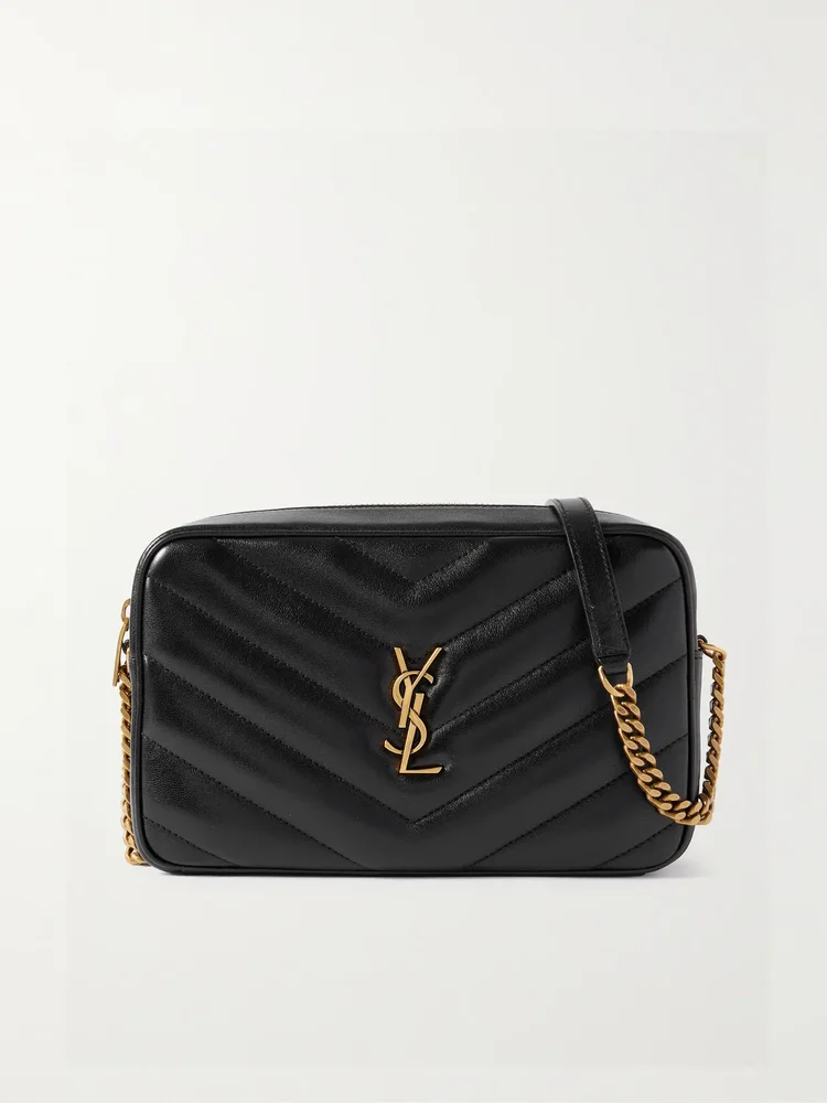 Loulou matelassé textured-leather shoulder bag