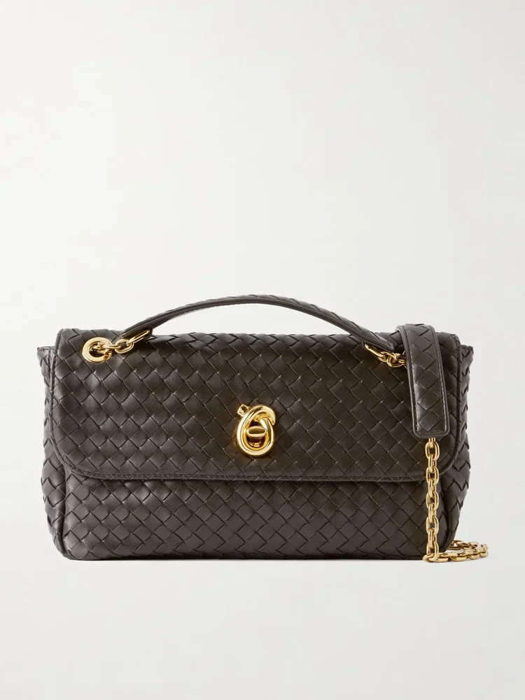 Madison Intrecciato leather shoulder bag
