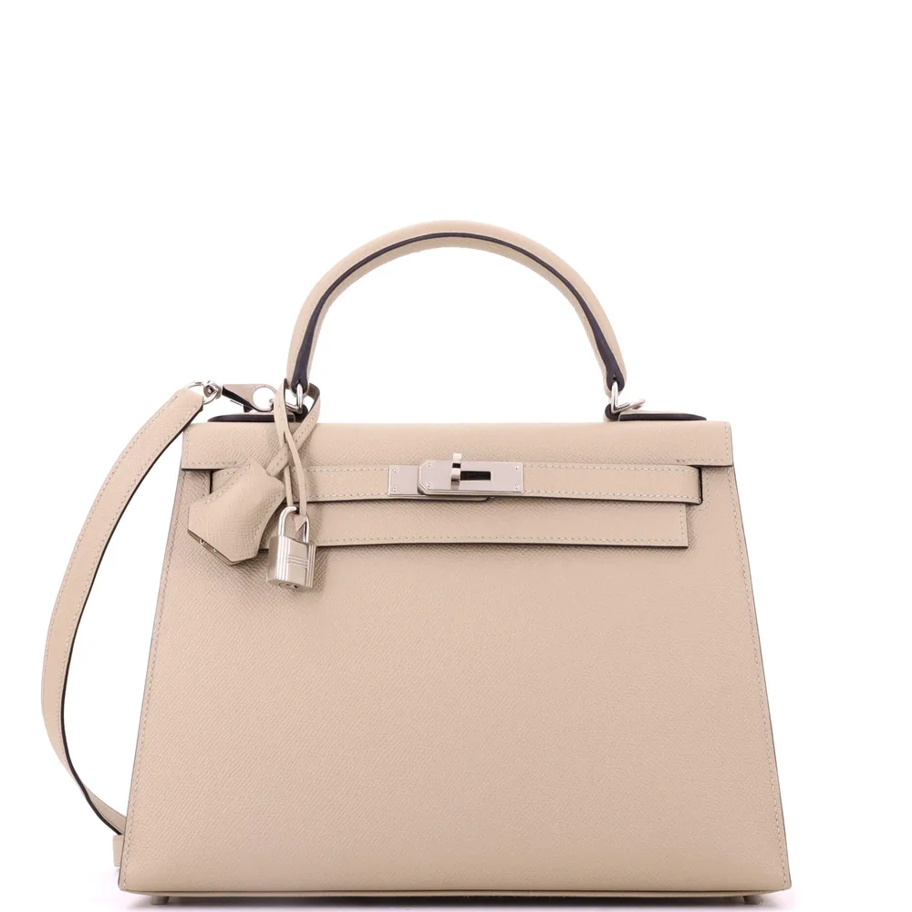 Pre-Owned Kelly Handbag Trench Epsom with Palladium Hardware 28