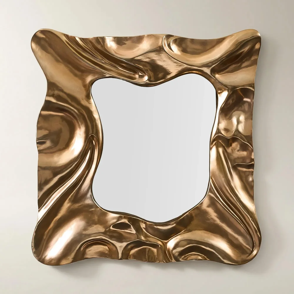Surface Bronze Resin Organic Wall Mirror