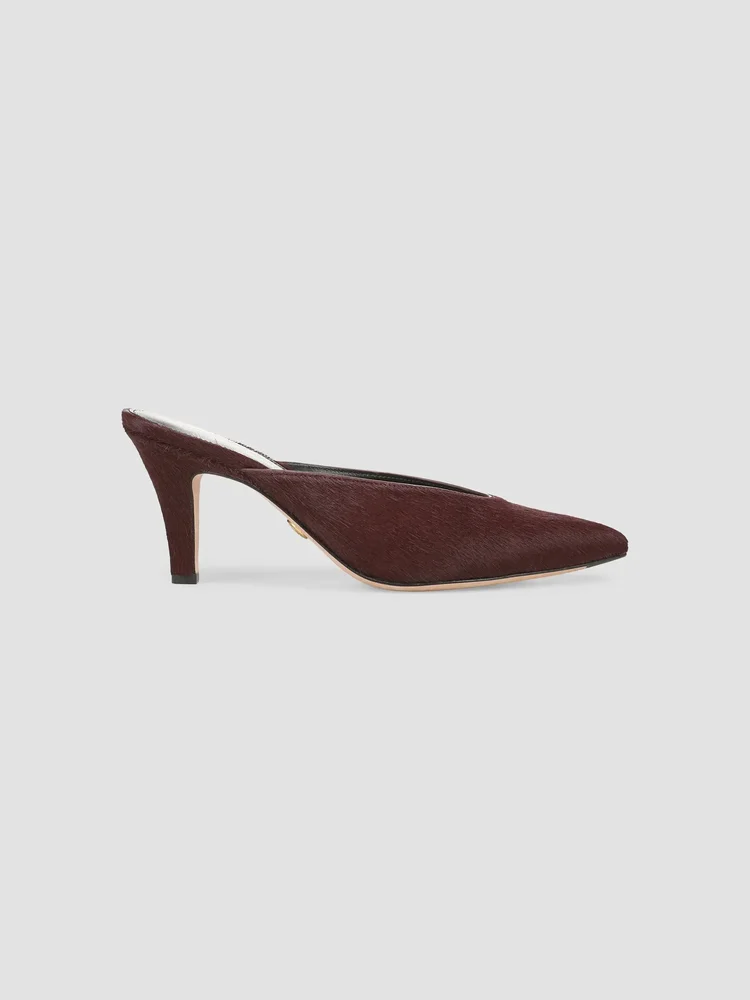 Rochelle 75MM Calf Hair Mules
