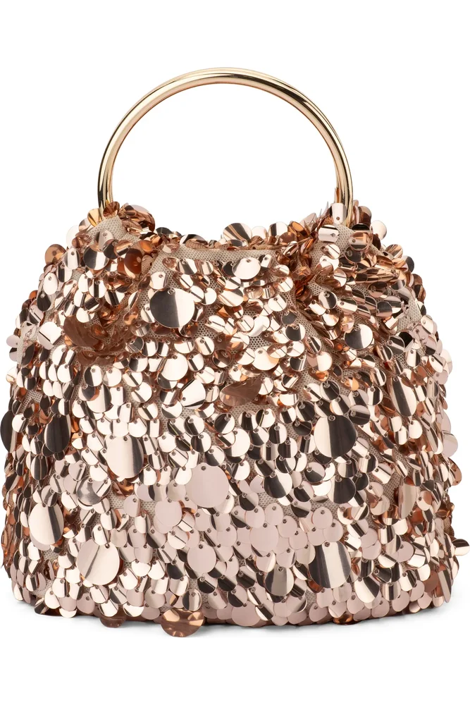Vera Sequin Top Handle Bag