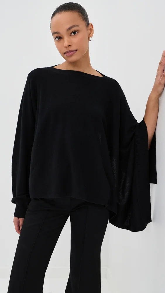 Cape with One Sleeve Pullover