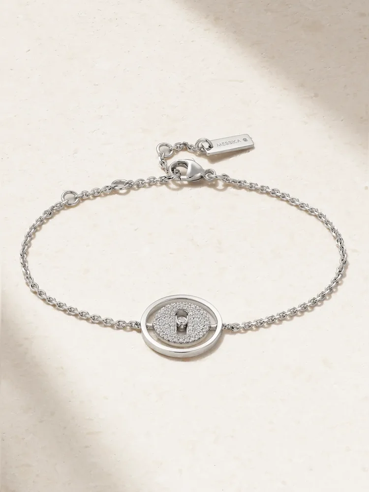 Lucky Move 18-karat white gold diamond bracelet