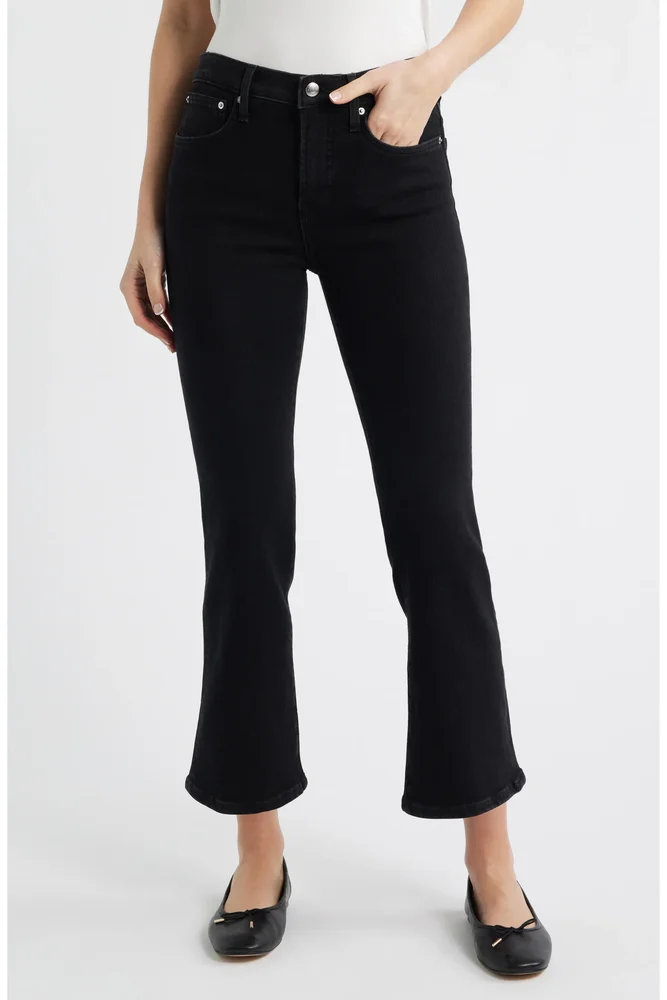 The Stretch Flare Crop Jeans