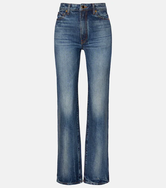 Danielle high-rise straight jeans