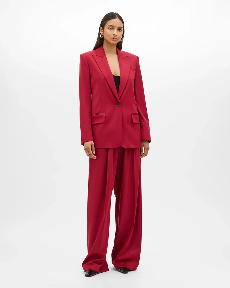 Single Button Relaxed Jacket