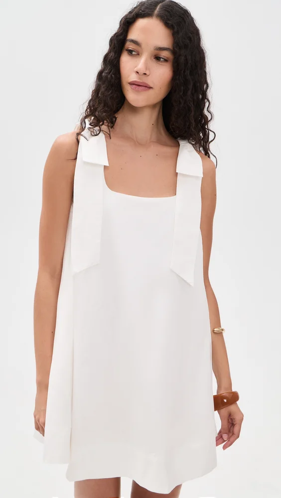 Bow Sleeveless Mini Dress