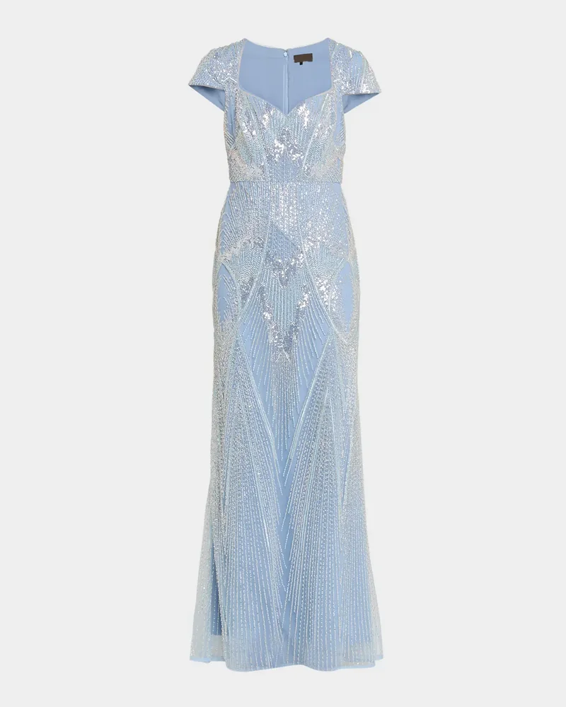 Zula Beaded Sweetheart Gown