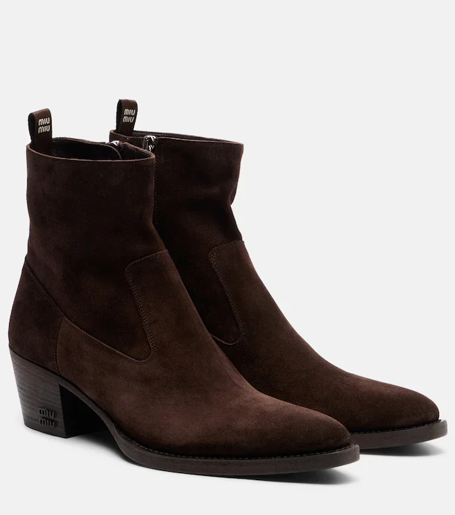 Suede ankle boots