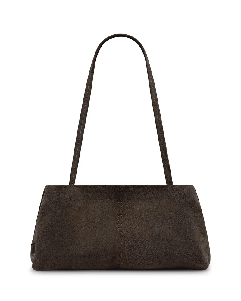 Origami Medium Suede Shoulder Bag