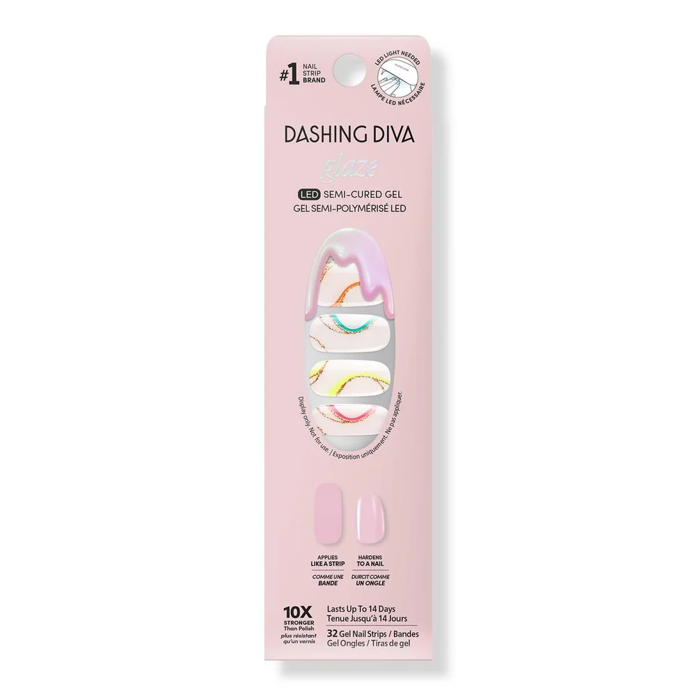 GLAZE DESIGN, Semi-Cured Gel Nail Strips