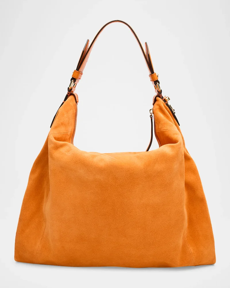 Ana Small Suede Hobo Bag