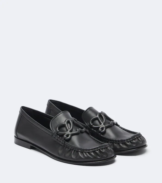 Double L leather loafers