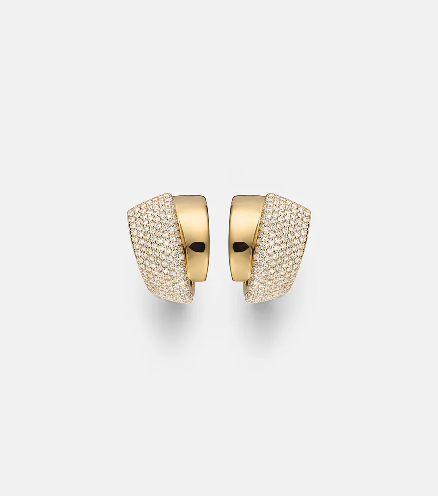 Divino 18kt gold earrings with diamonds
