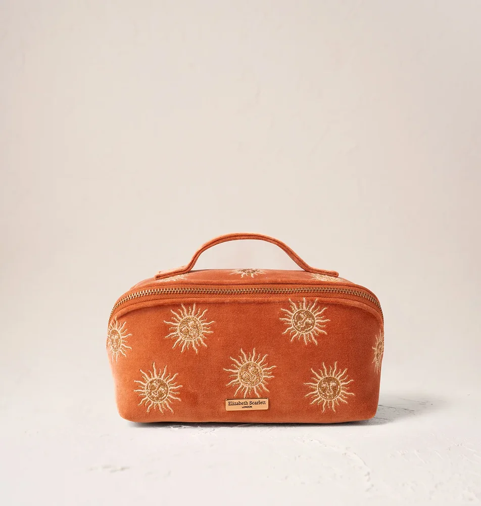 Sun Goddess Open Flat Makeup Bag