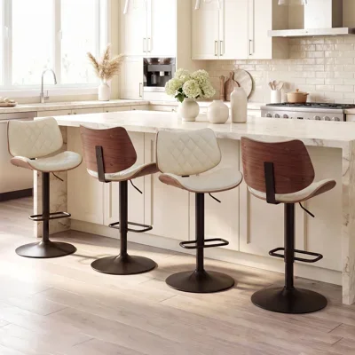 Raquita Faux Leather Upholstered Bar Stools