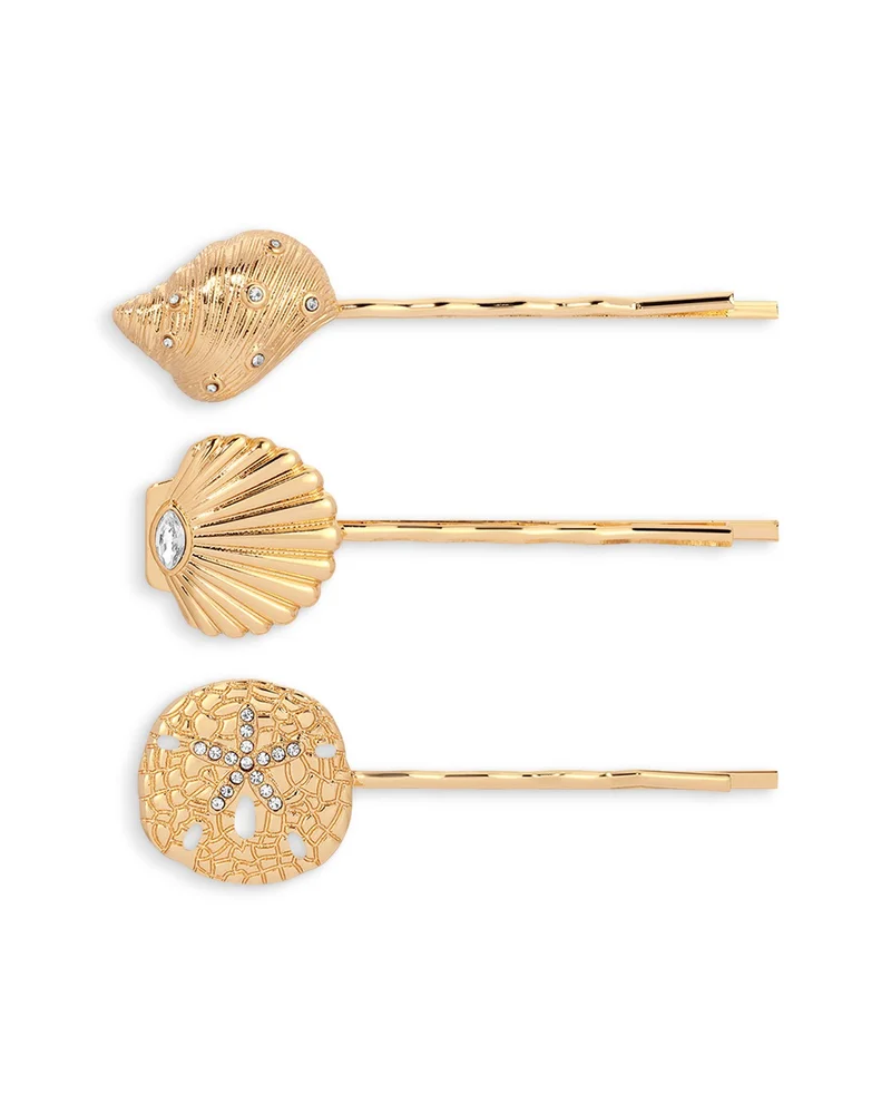 Oceanic Cubic Zirconia Bobby Pins, Set of 3