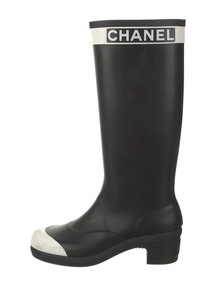 2018 Interlocking CC Logo Rain Boots