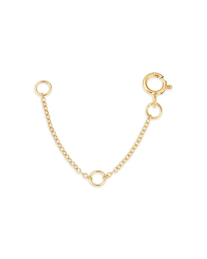 14K Yellow Gold Simple Gold Necklace Extender, 2"