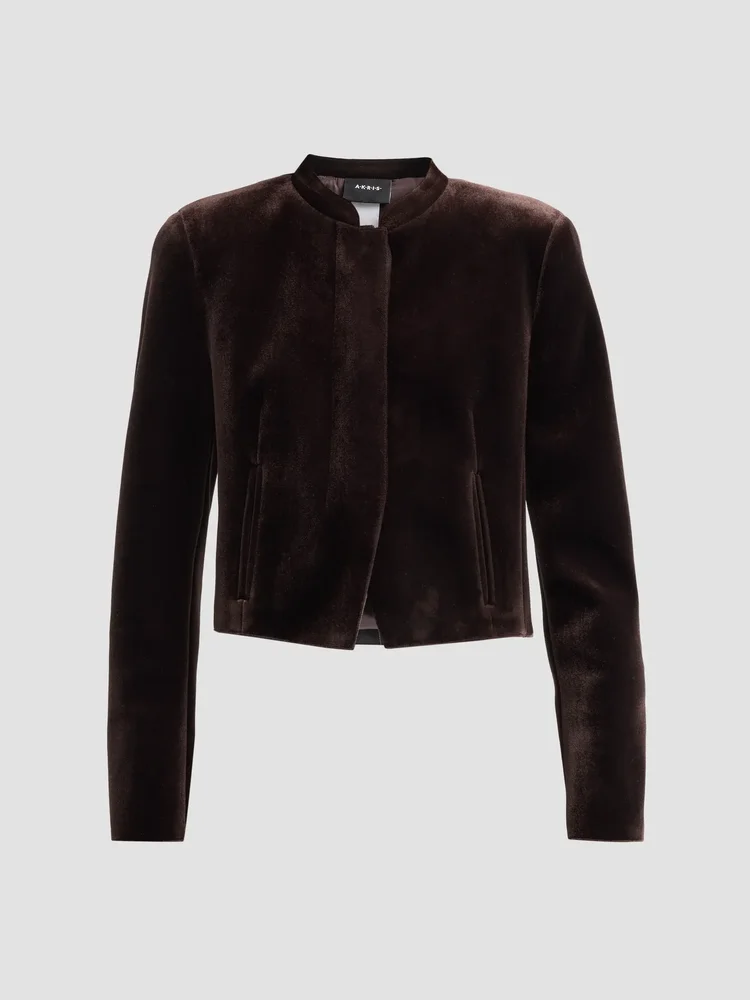 Kadet Velvet Crop Jacket