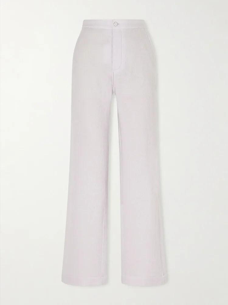 Affirmations cashmere wide-leg pajamas pants