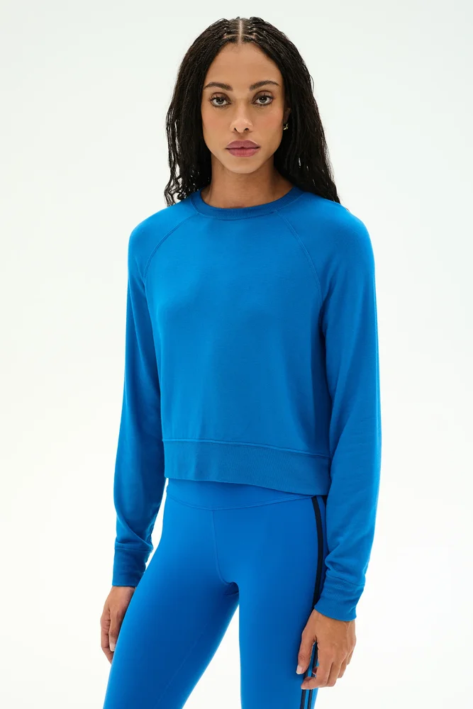 Brooks Fleece Long Sleeve Sweatshirt - Classic Blue