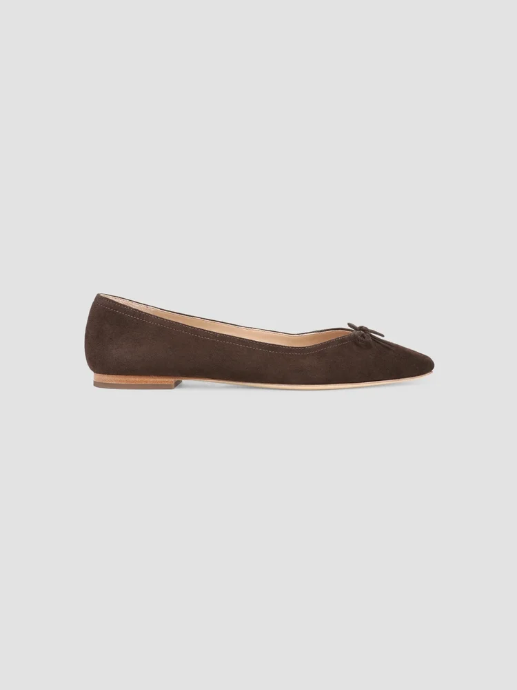 Cailey suede ballerina flats