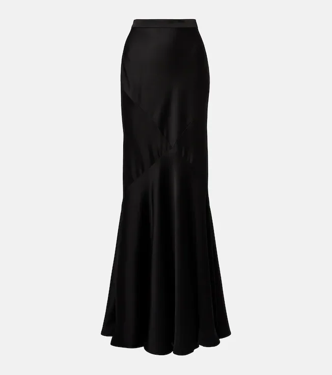 Acerbo satin maxi skirt