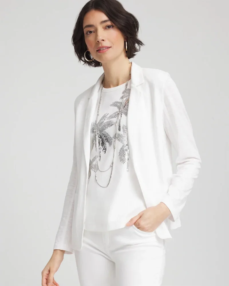 chicos.com Slub Knit Blazer