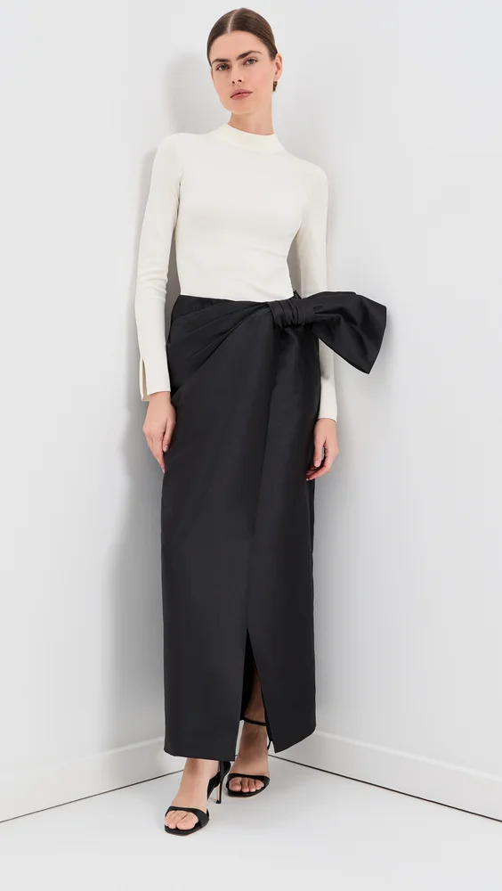 Coralyne Knit Combo Gown