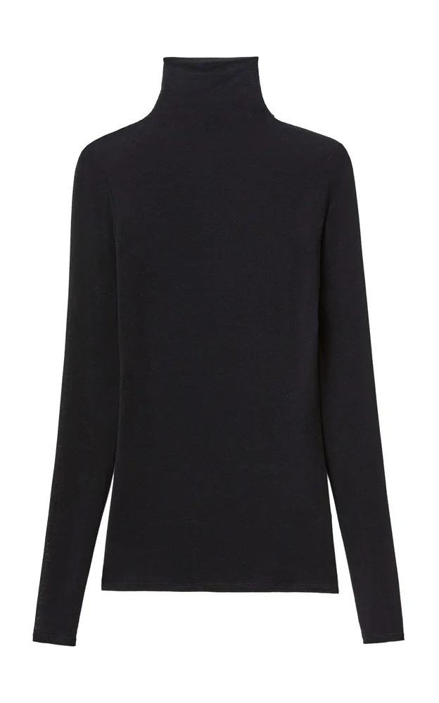 Jersey Elongated Turtleneck