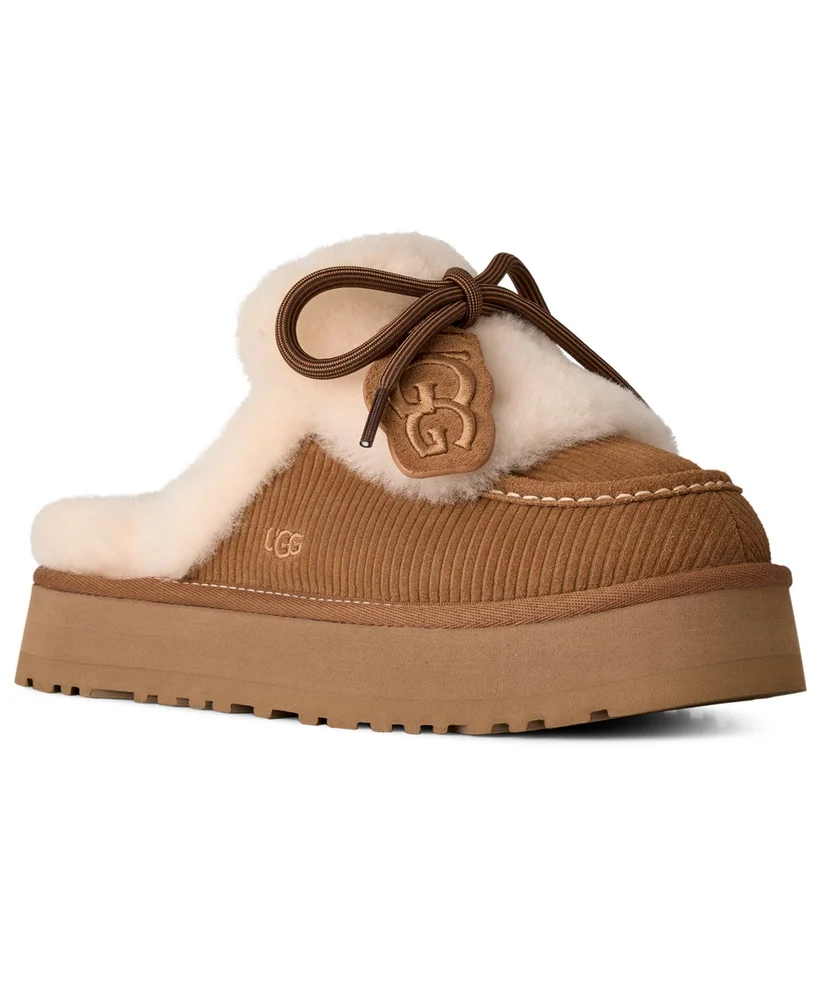 Disquette Heritage Lace-Up Clog Slippers