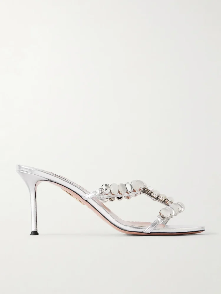 Mystic Stone 75 embellished mules