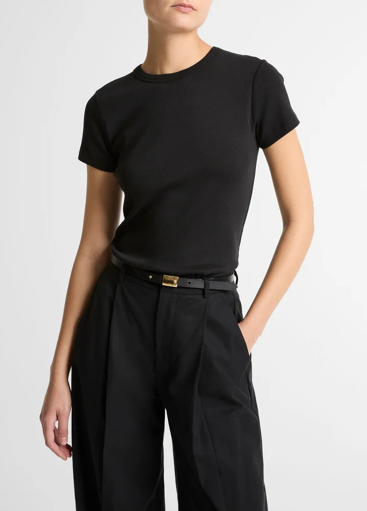 Pima Cotton-Blend '90s Shrunken T-Shirt