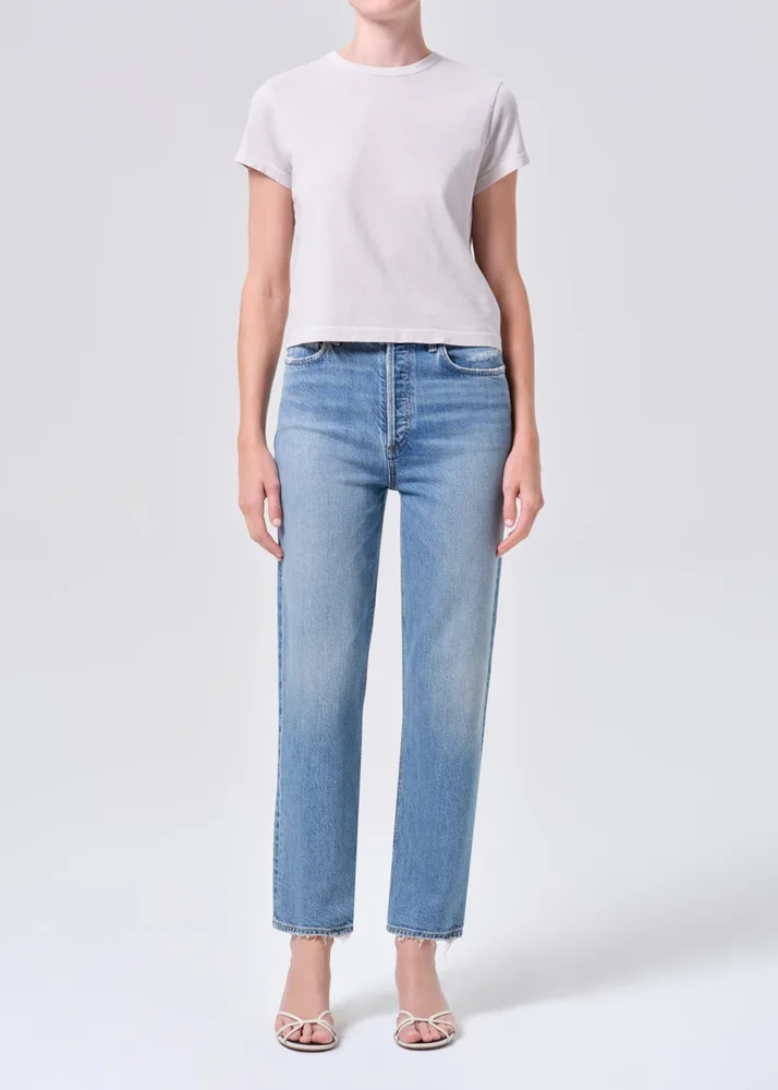 90's Pinch Waist Crop (Weightless Stretch) in Renew