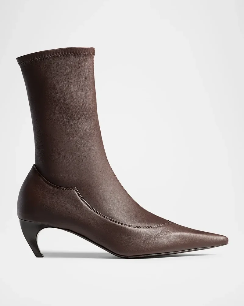 Valerie 55MM Leather Ankle Boots