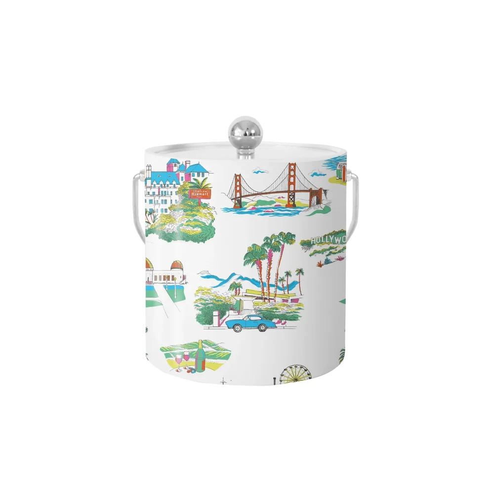 California Toile Ice Bucket